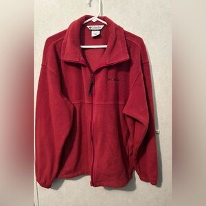 Columbia X-Large Men's Maroon Fleece Jacket